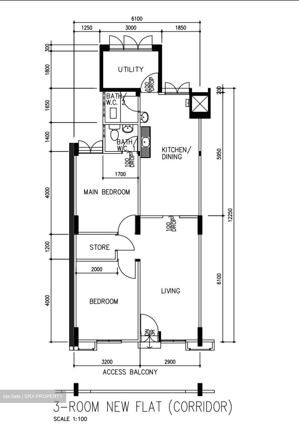 Blk 313 Teck Ghee Evergreen (Ang Mo Kio), HDB 3 Rooms #563329001